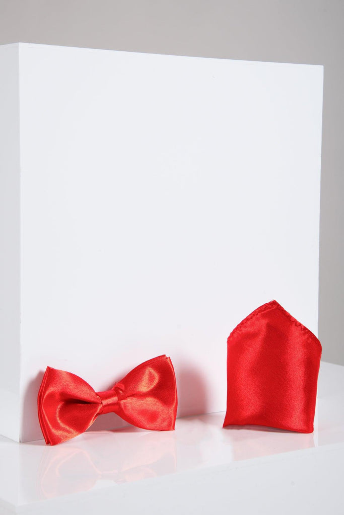 STANLEY Satin Bow Tie Pocket Square Set