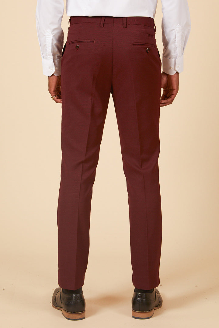 MAX - Wine Tailored Trousers