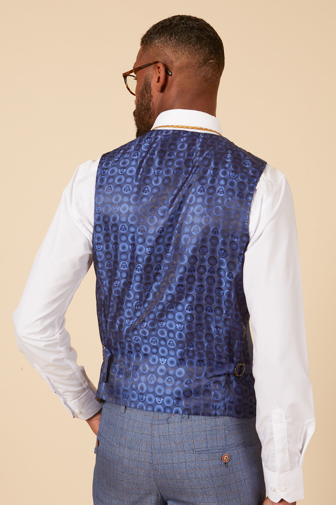 LEE GEORGE - Light Blue Double Breasted Waistcoat