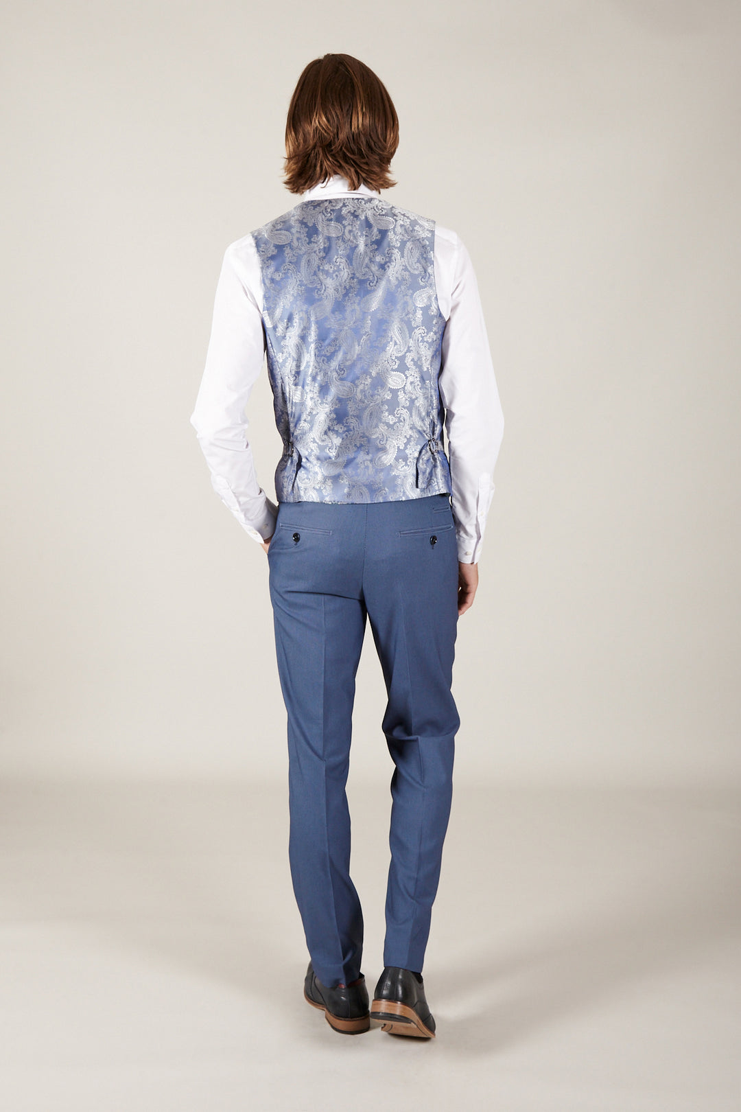 DANNY - Sky Single Breasted Waistcoat