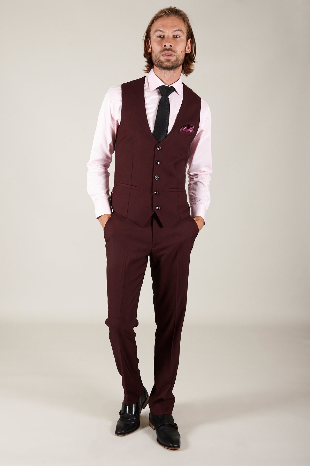 Men Burgundy Vest  ShopStyle