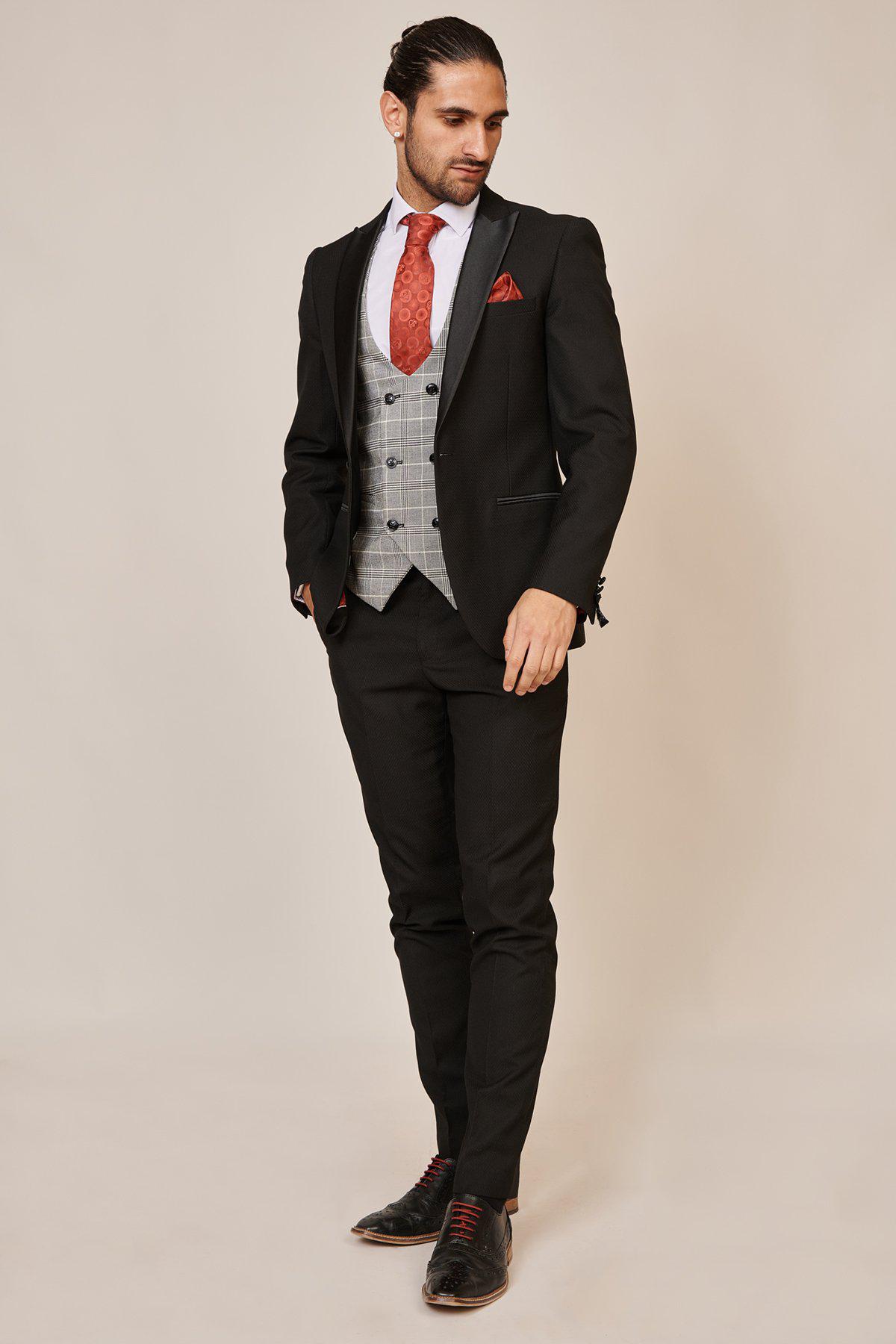 Dark Grey Suit Vest | Vests for Weddings & Events