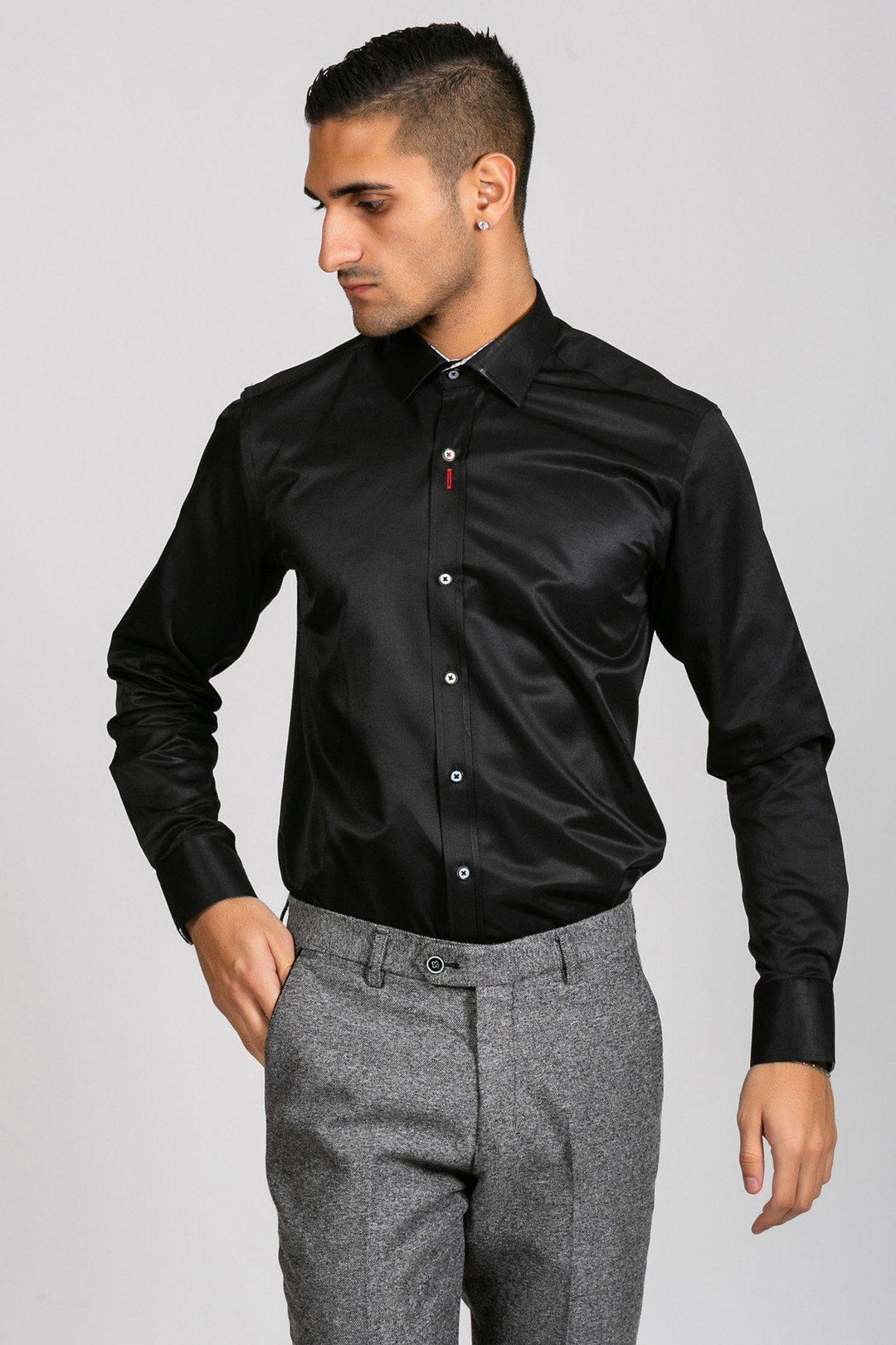 ALFIE - Black Long Sleeve Shirt