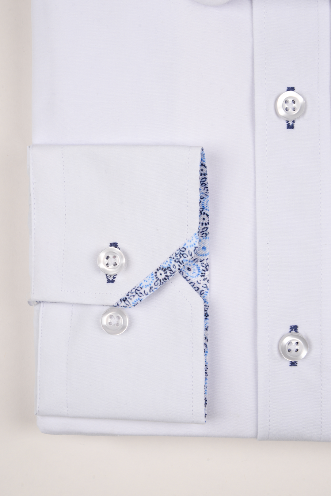 ARTHUR - Plain White Penny Collar Shirt