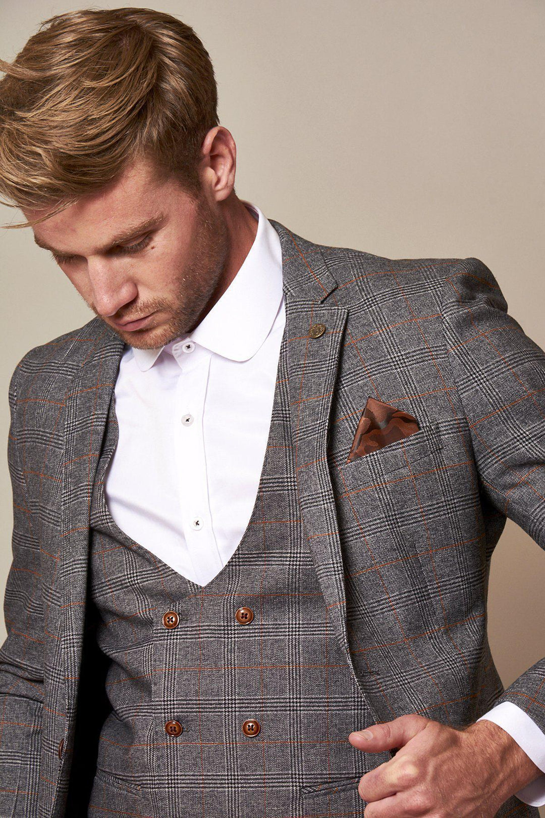 Blogger Style | JENSON Grey Check Suit As Worn By Gurj Sohanpal