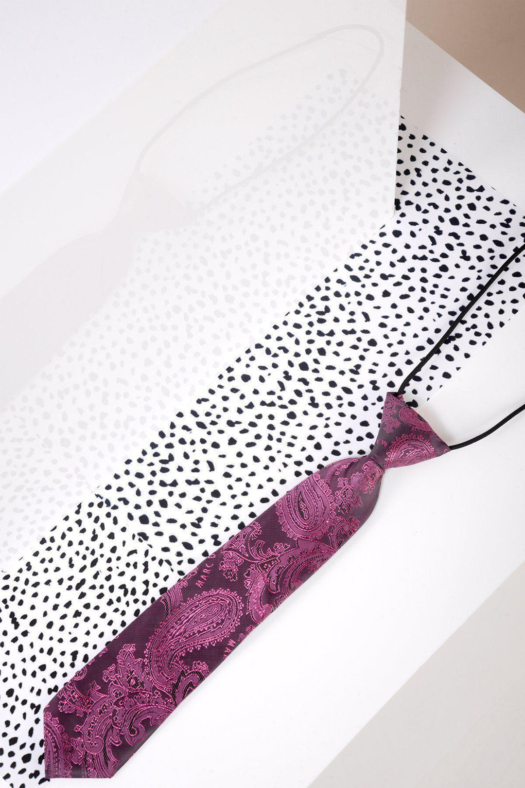 Children's Berry Paisley Print Tie