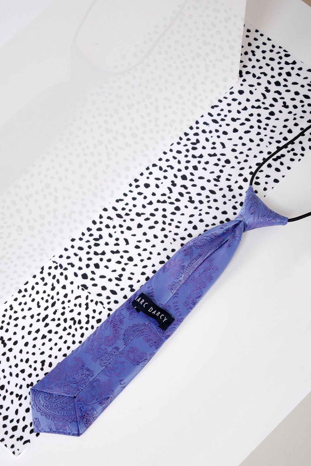 Children's Lilac Paisley Print Tie