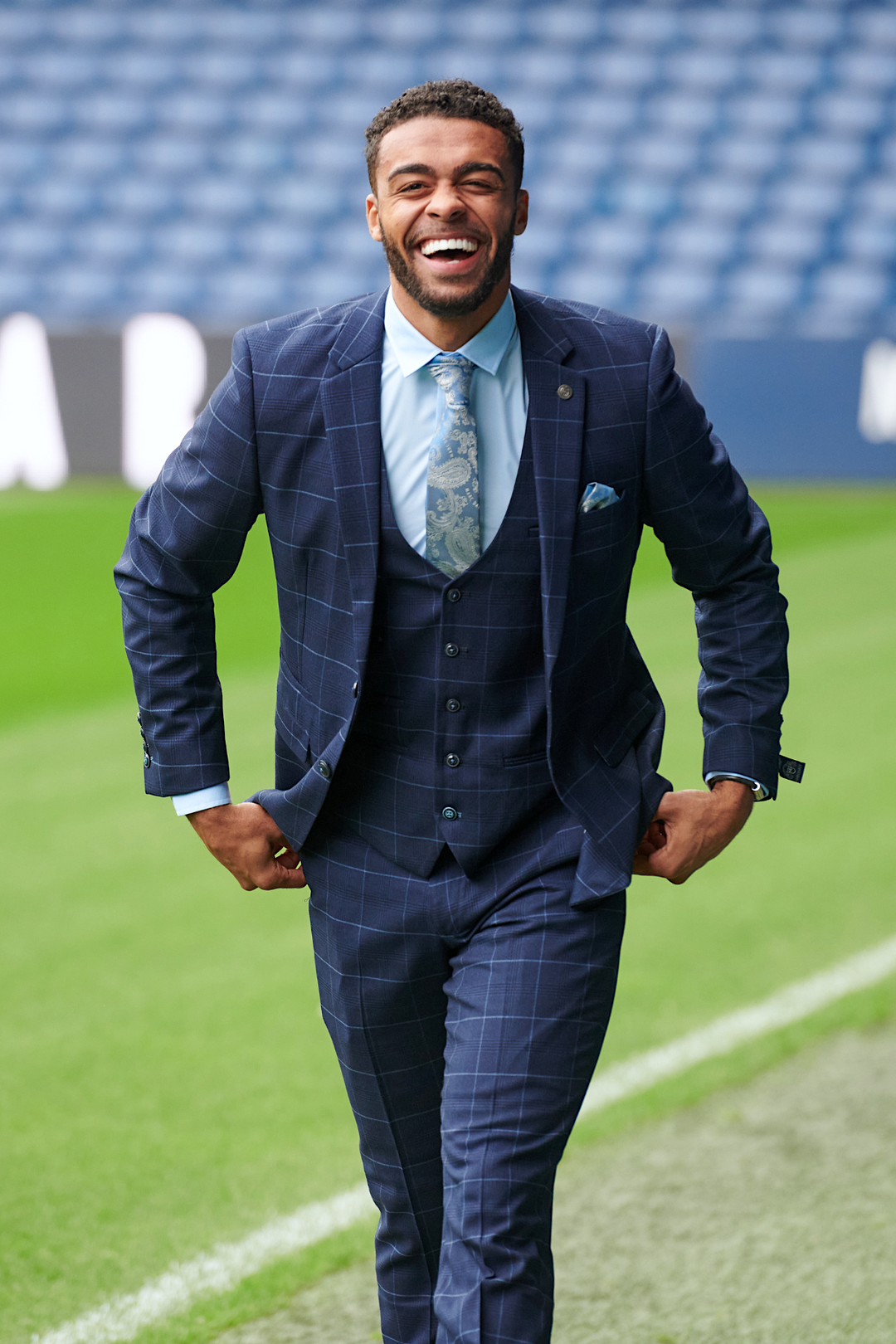 The WBA Collection - Edinson Navy & Sky Check Suit