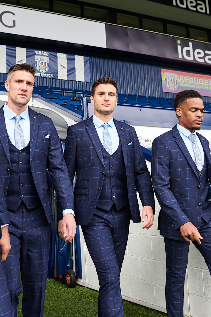 The WBA Collection - Edinson Navy & Sky Check Suit