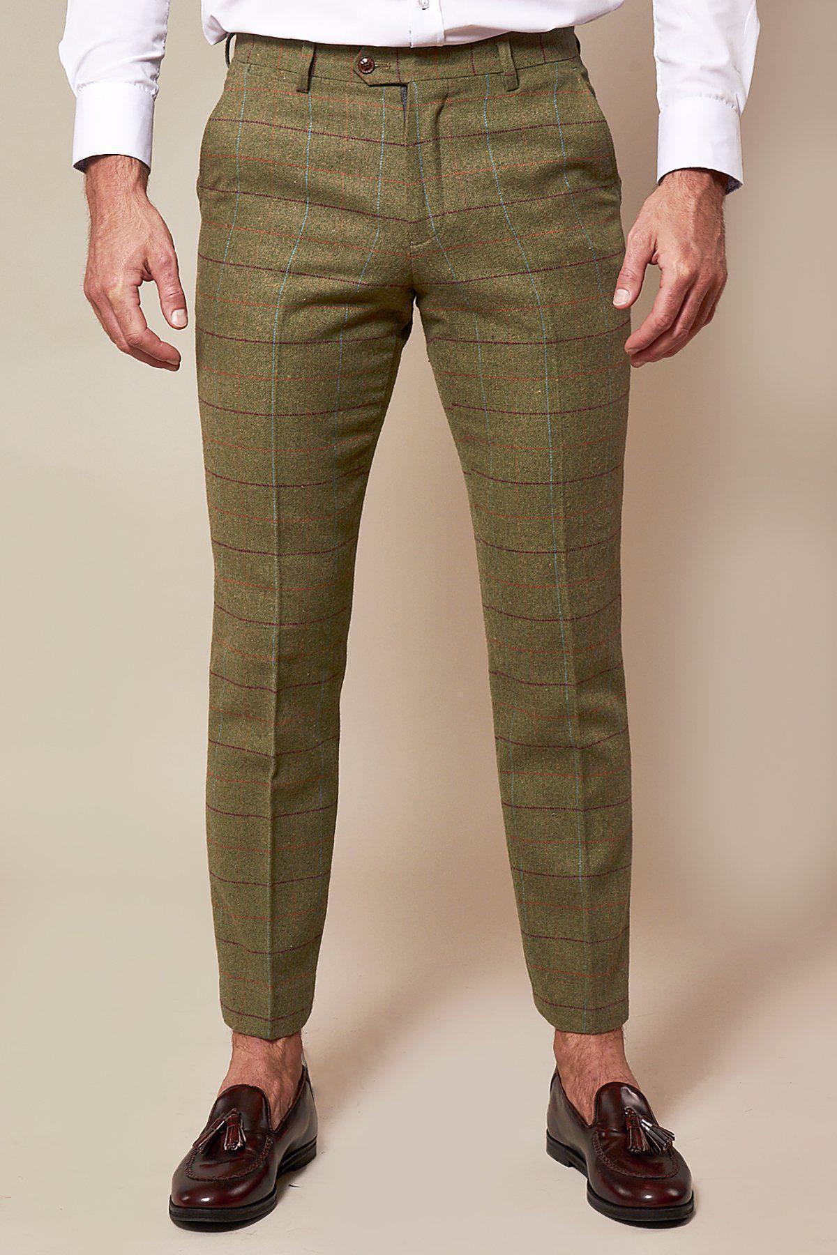 forét POND SUIT PANTS CHECK  Trousers  brown  Zalandocouk