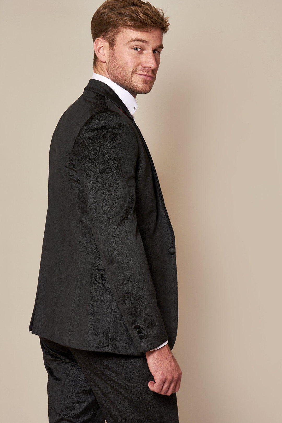 Emmerdale's Danny Miller (Aaron Dingle) in Simon Black Velvet Blazer