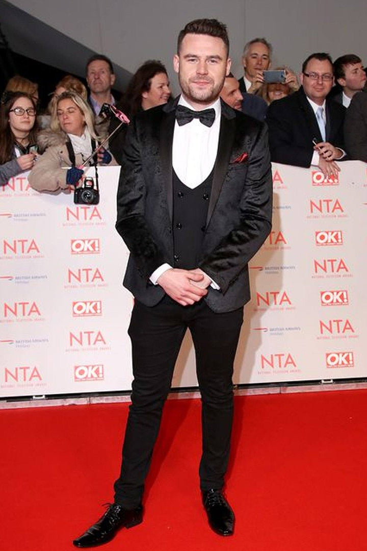 Emmerdale's Danny Miller (Aaron Dingle) in Simon Black Velvet Blazer