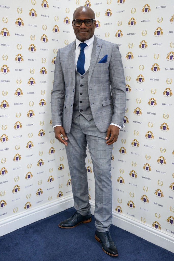 Former Chelsea Footballer Frank Sinclair Jerry Check Suit