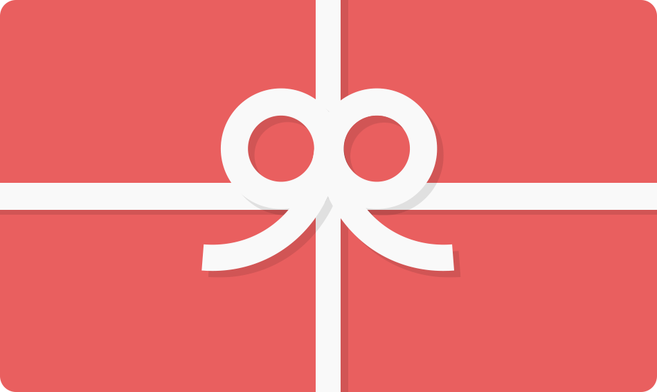 This red rectangular gift box with a white ribbon is the perfect minimalist packaging for presenting a Marc Darcy Gift Card - £150.00 or any special present of your choice.