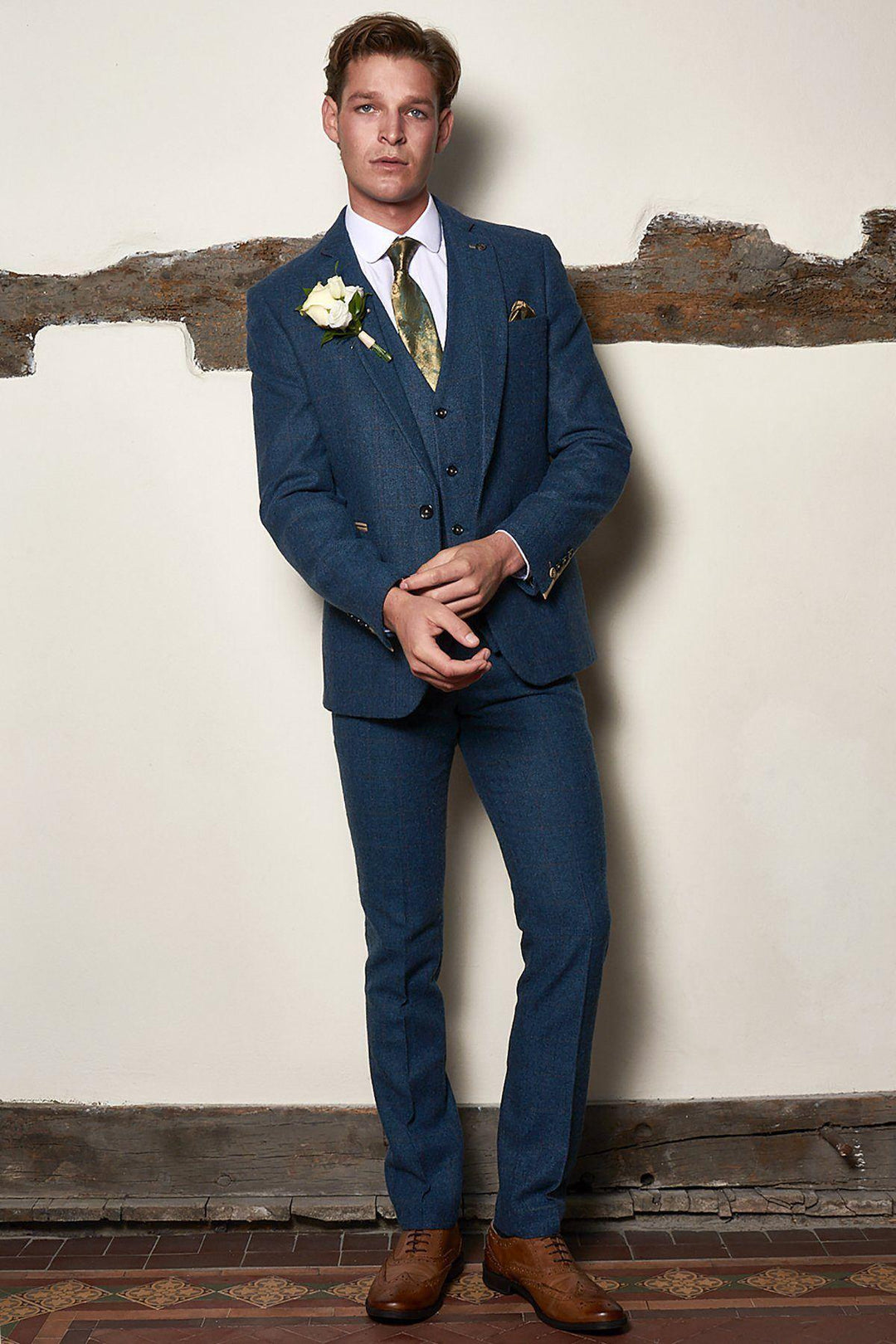 Matching Father Son Men's DION Blue Tweed Suit – Marc Darcy