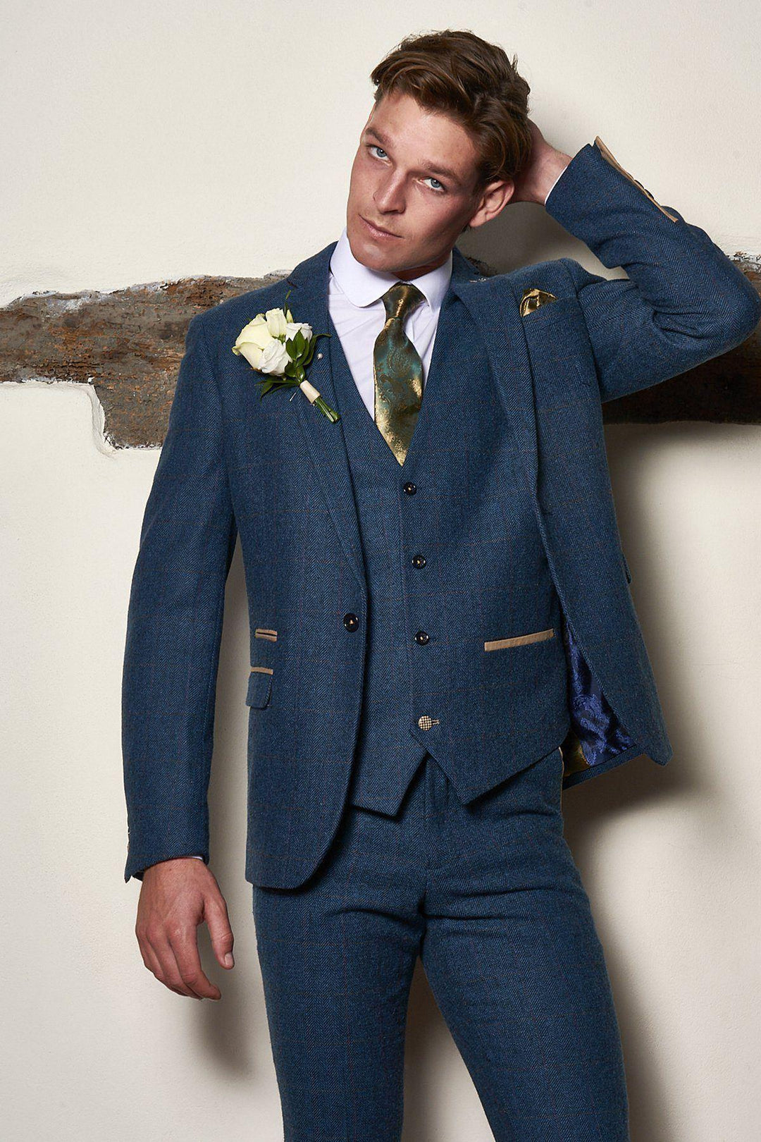 Matching Father Son Men's DION Blue Tweed Suit – Marc Darcy