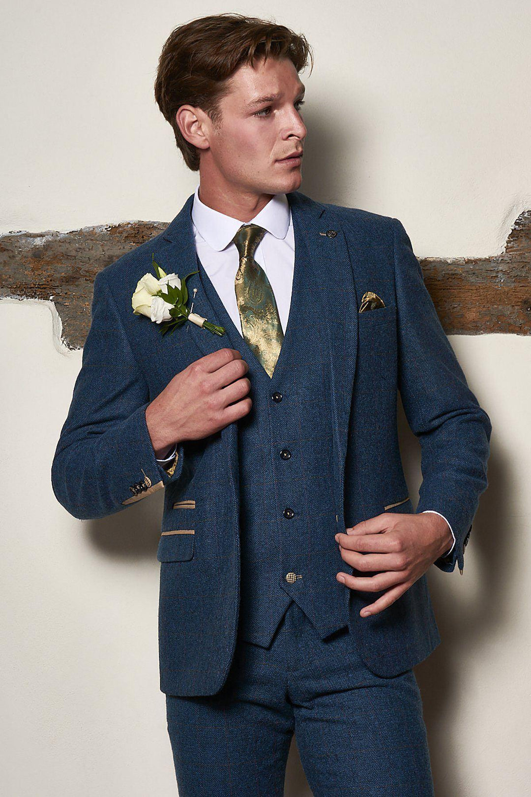 Matching Father Son Men's DION Blue Tweed Suit – Marc Darcy