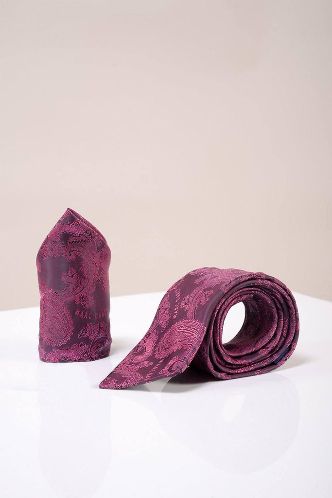 MD PAISLEY Paisley Tie Pocket Square Set