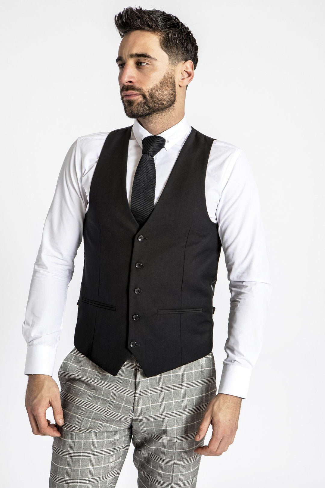 RAMBO - Black Formal Dress Waistcoat RAMBO - Black Formal Dress Waistcoat