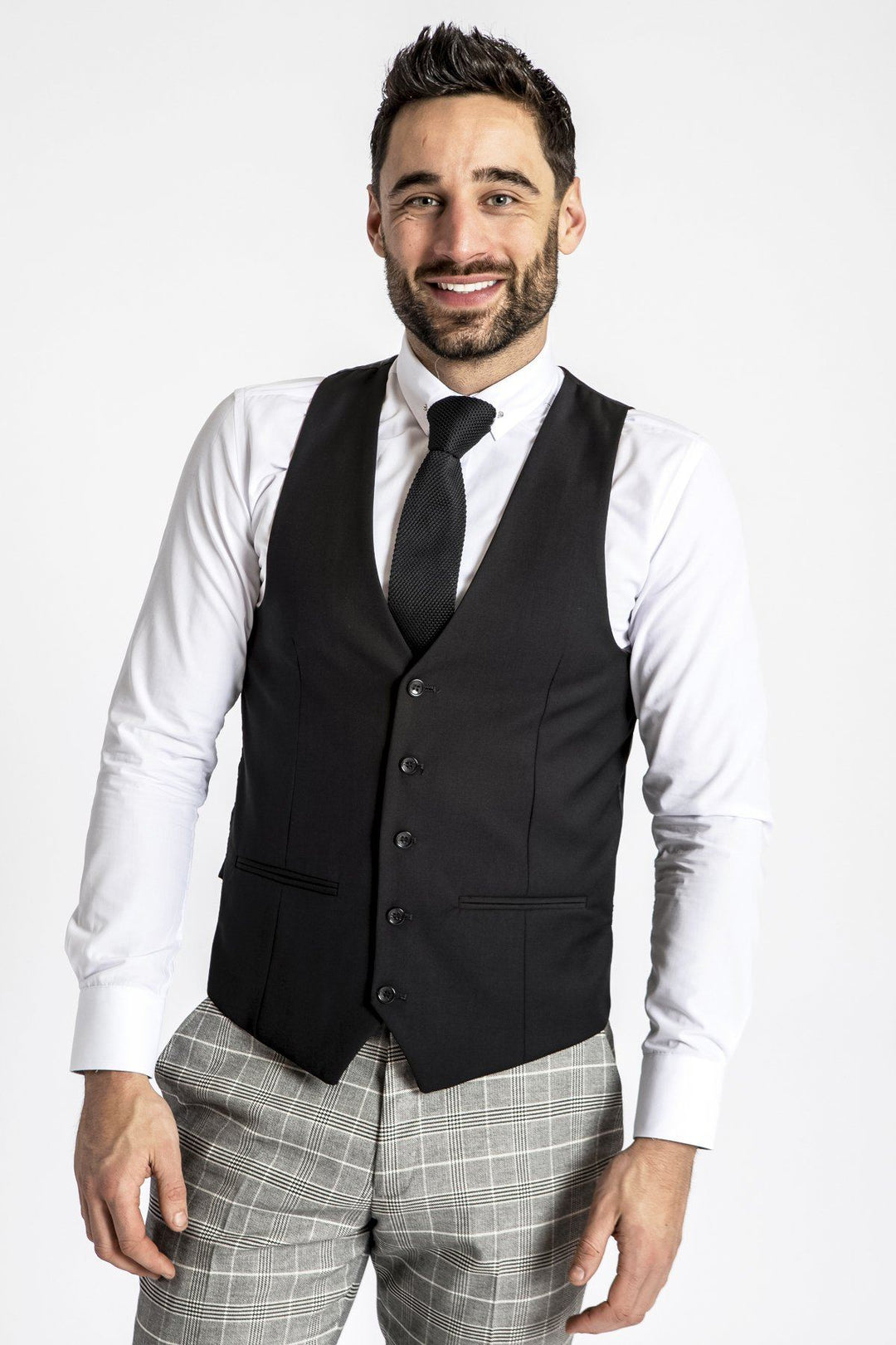 RAMBO - Black Formal Dress Waistcoat Marc Darcy RAMBO - Black Formal Dress Waistcoat Marc Darcy